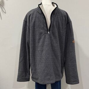 Orvis Classic Collection Fleece-Lined Knit Quarter-Zip Sweatshirt – Size XL